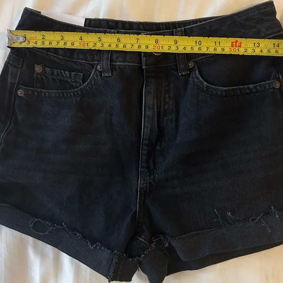 Garage Denim Mom Shorts in Black - Picture 3 of 6